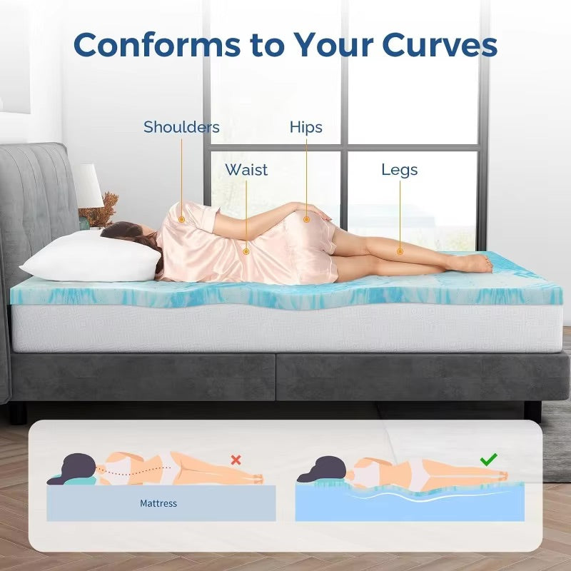 Anti-Gravity Cooling Mattress Topper